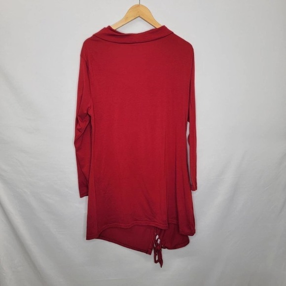 UNBRANDED Long sleeve Scoop layered neckline Button design detail  front fringe - Picture 9 of 11